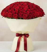 Букет 101 Красная роза Милано в Дунай