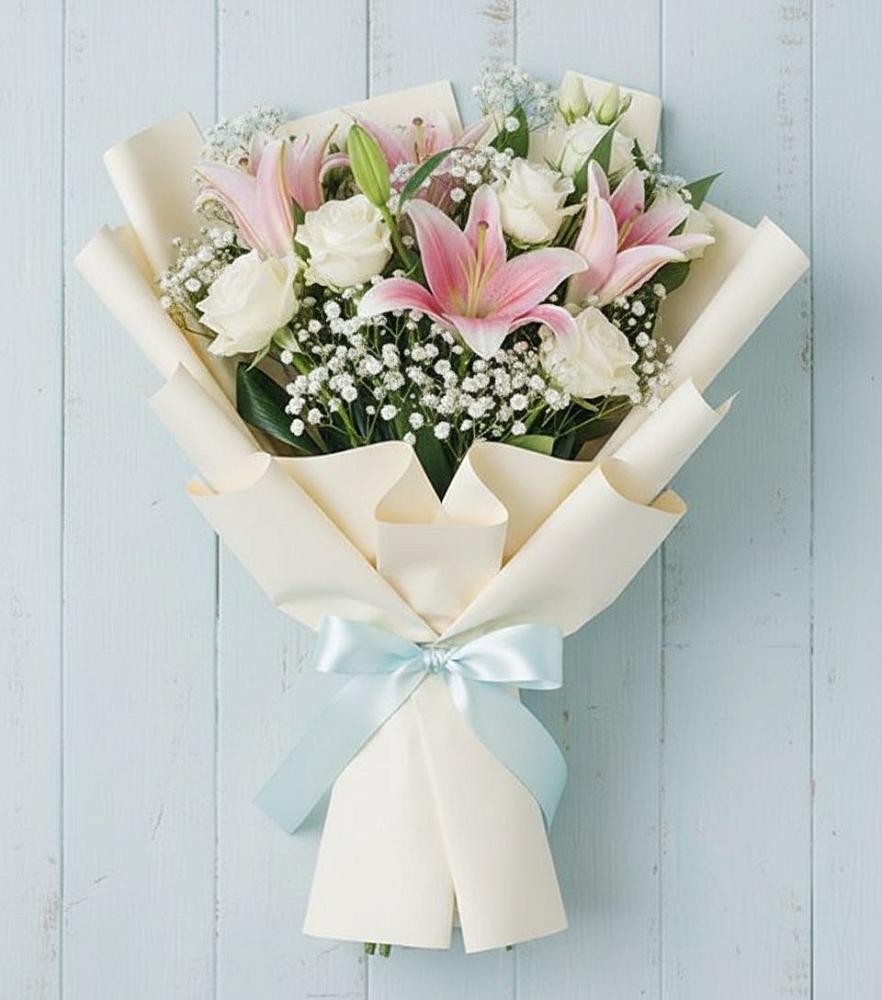 Букет цветов из: Лилии в Дунай