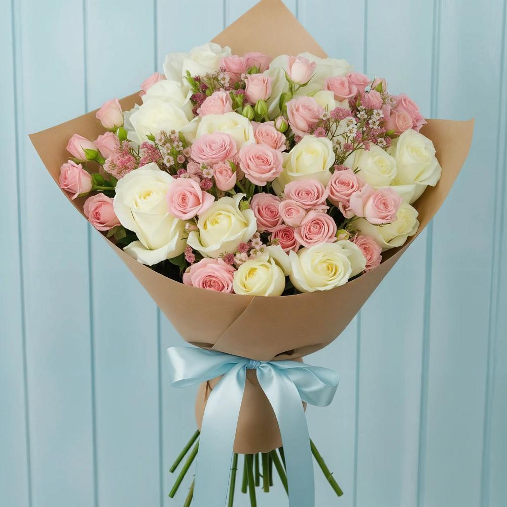 Букет цветов из: Розы в Дунай