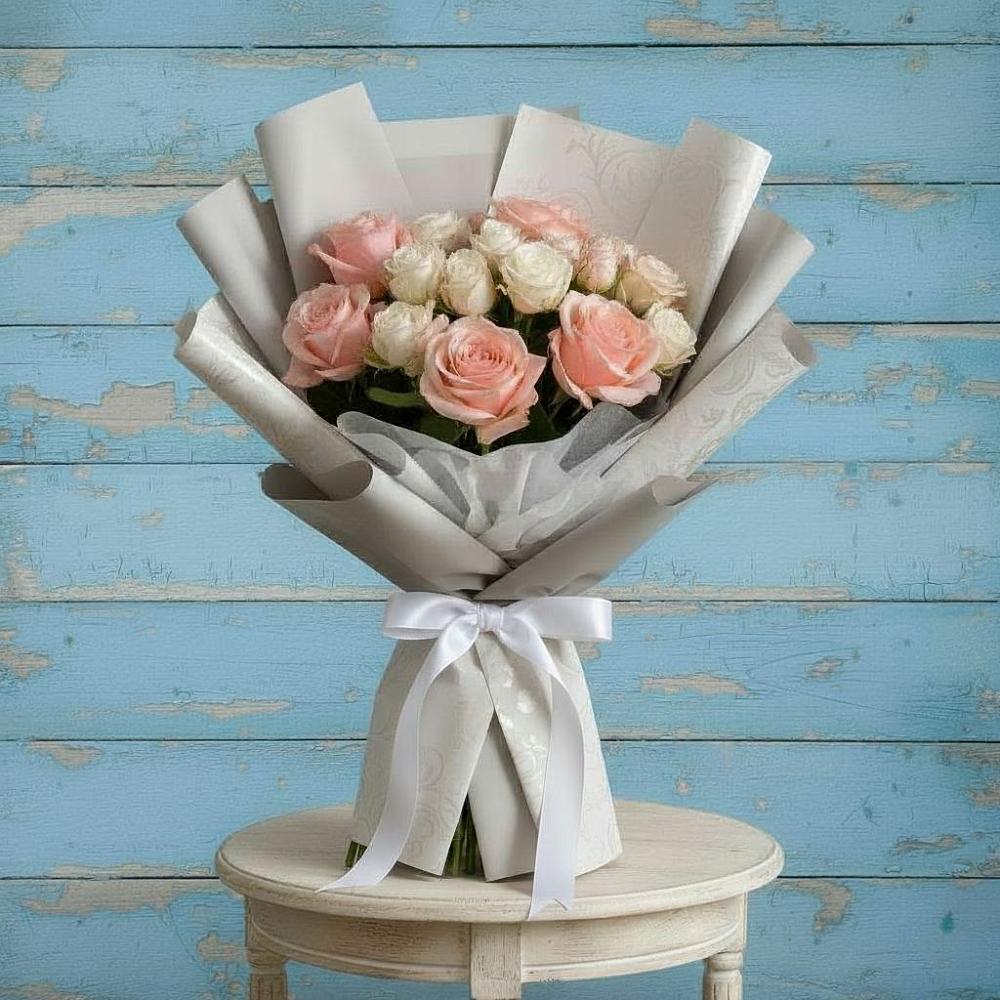 Букет цветов из: Розы в Дунай