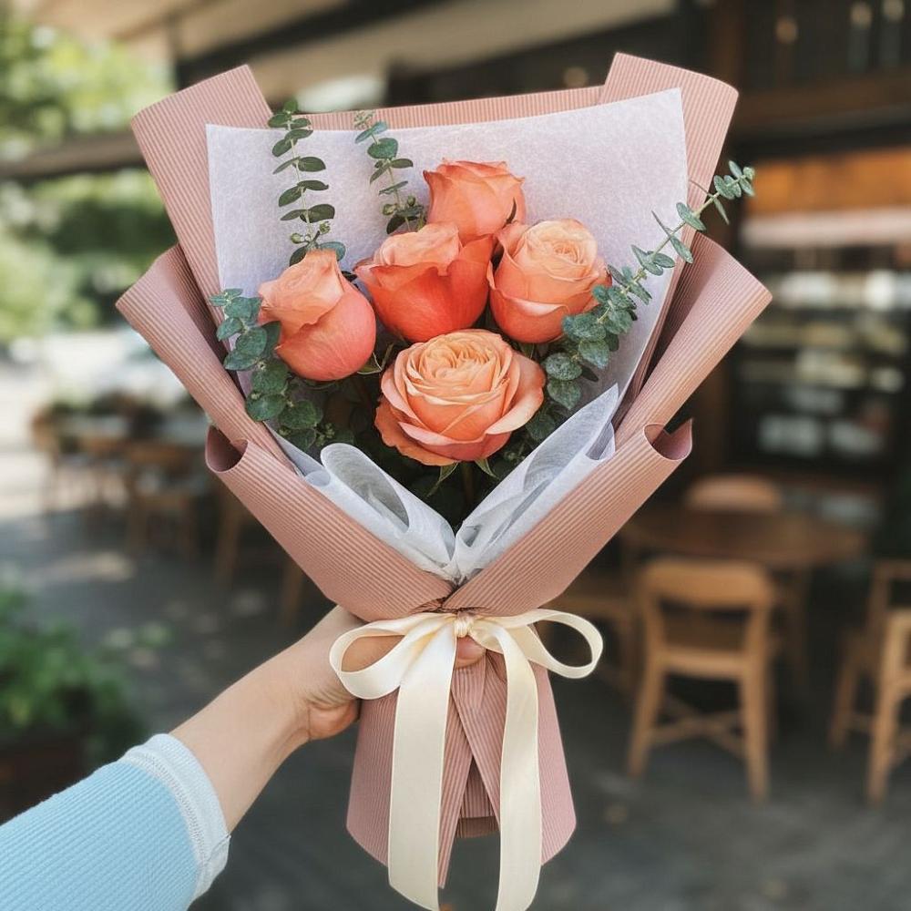 Букет цветов из: Розы в Дунай