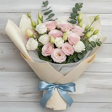 Букет цветов из:  Лизиантусы #REPLACE_PRED# Дунай