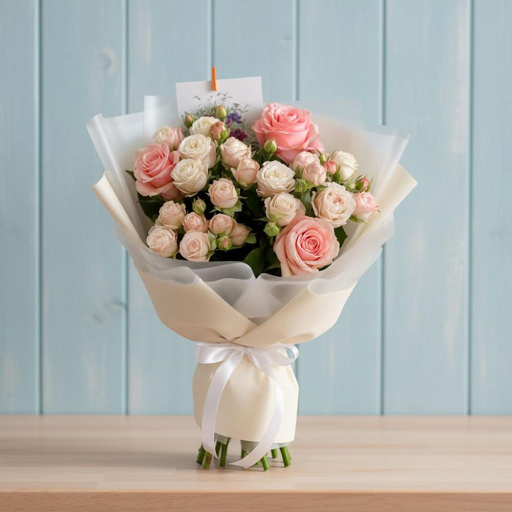 Букет цветов из: Розы в Дунай