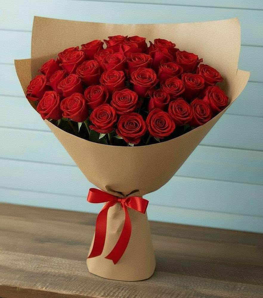 Букет Красные розы Милано в Дунай