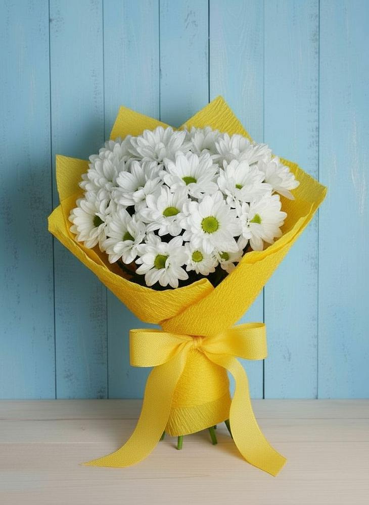 Букет цветов из: Хризантемы в Дунай