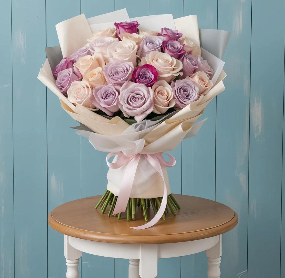 Букет цветов из: Розы в Дунай