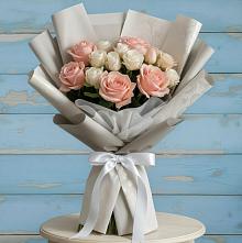 Букет цветов из:  Розы #REPLACE_PRED# Дунай