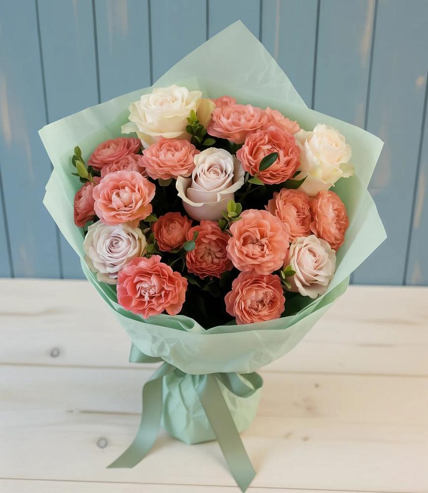 Букет цветов из: Розы в Дунай