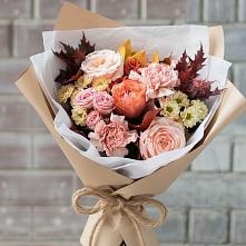 Букет цветов из:  Гвоздики, Хризантемы и Розы в Дунай