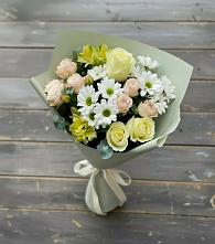 Букет цветов из:  Альстромерии, Розы и Хризантемы в Дунай