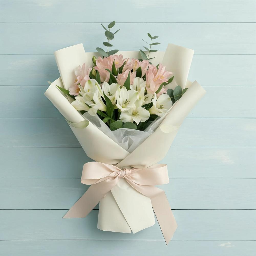 Букет цветов из: Альстромерии в Дунай