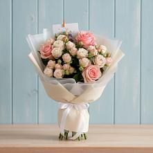 Букет цветов из:  Розы #REPLACE_PRED# Дунай
