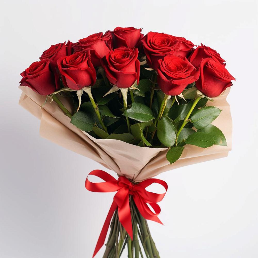 Букет 11 Красных роз Эдлесс Лав в Дунай