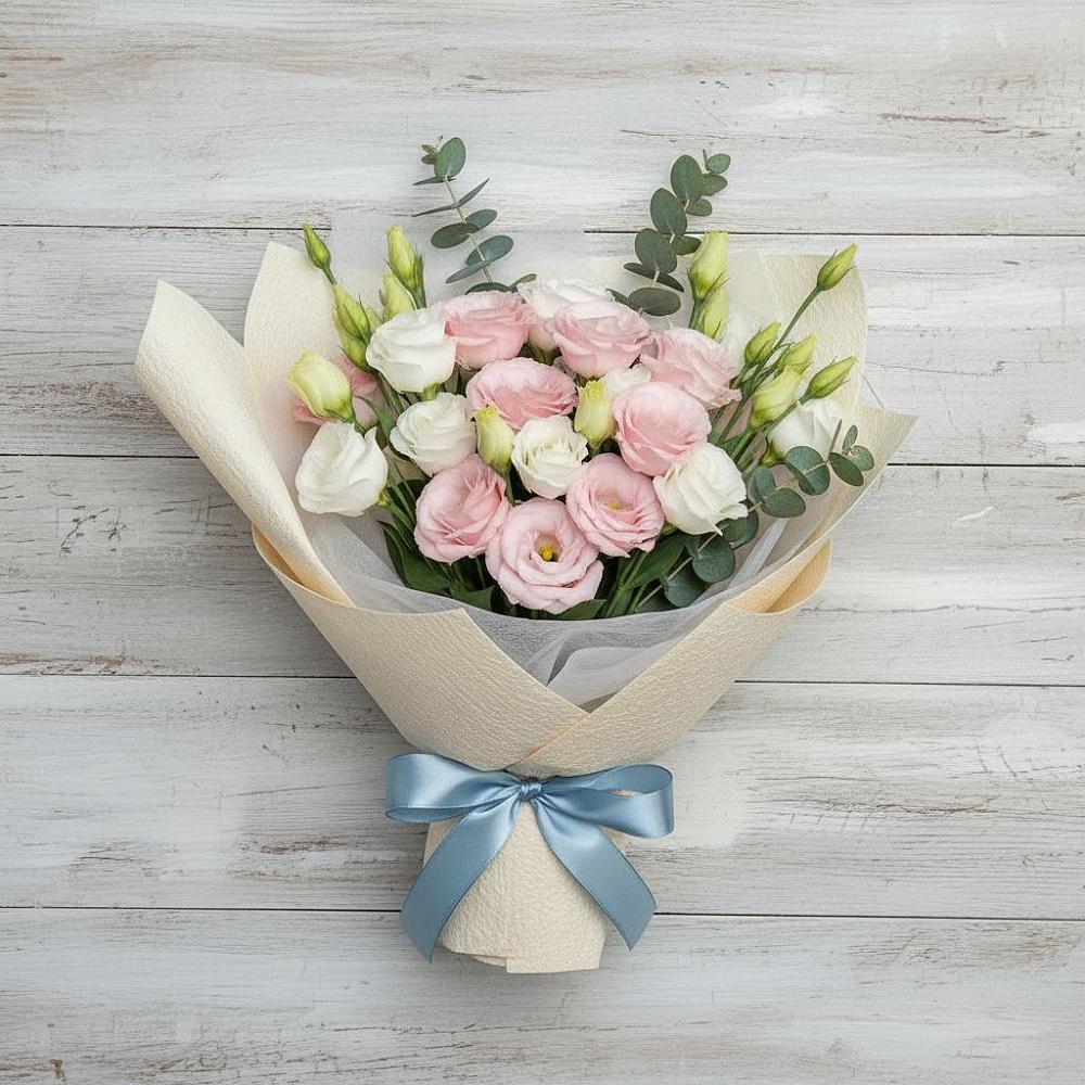 Букет цветов из: Лизиантусы в Дунай